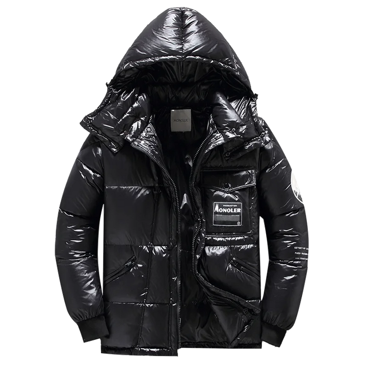 kurtka zimowa męska | Ciepła z kapturem