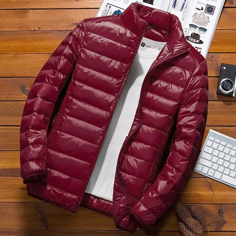 Kurtka zimowa męska z kapturem | pikowana