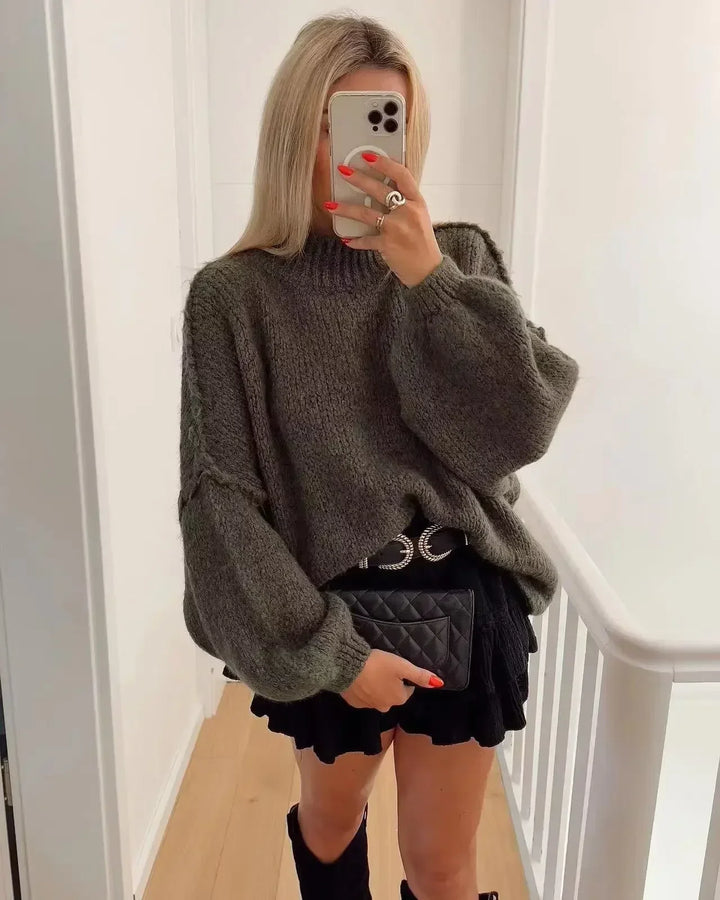 Sweter damski dzianinowy