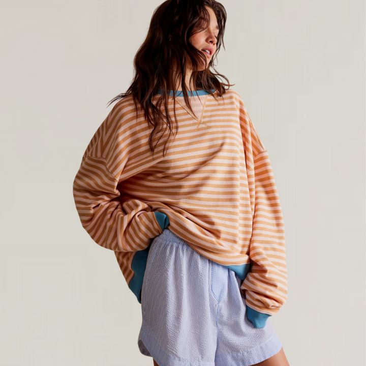 Sweter damski w paski