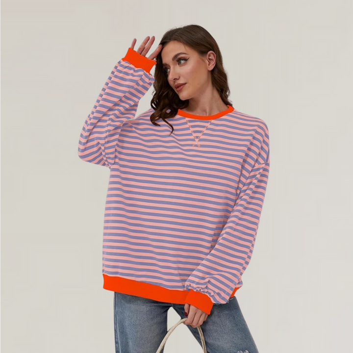 Sweter damski w paski