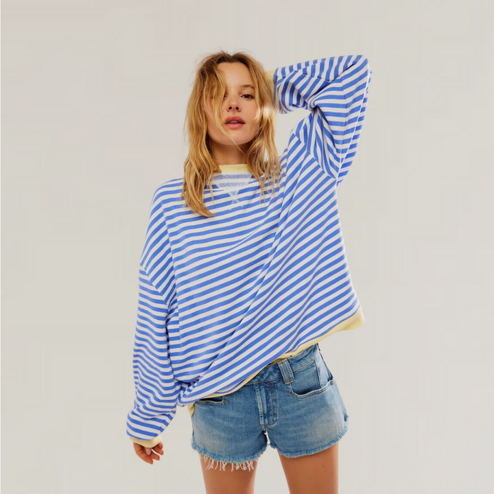 Sweter damski w paski