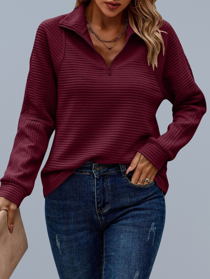 Sweter damski | Zapinany na suwak