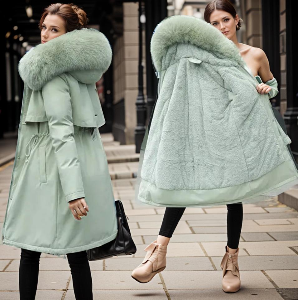 Parka zimowa damska | Z kapturem