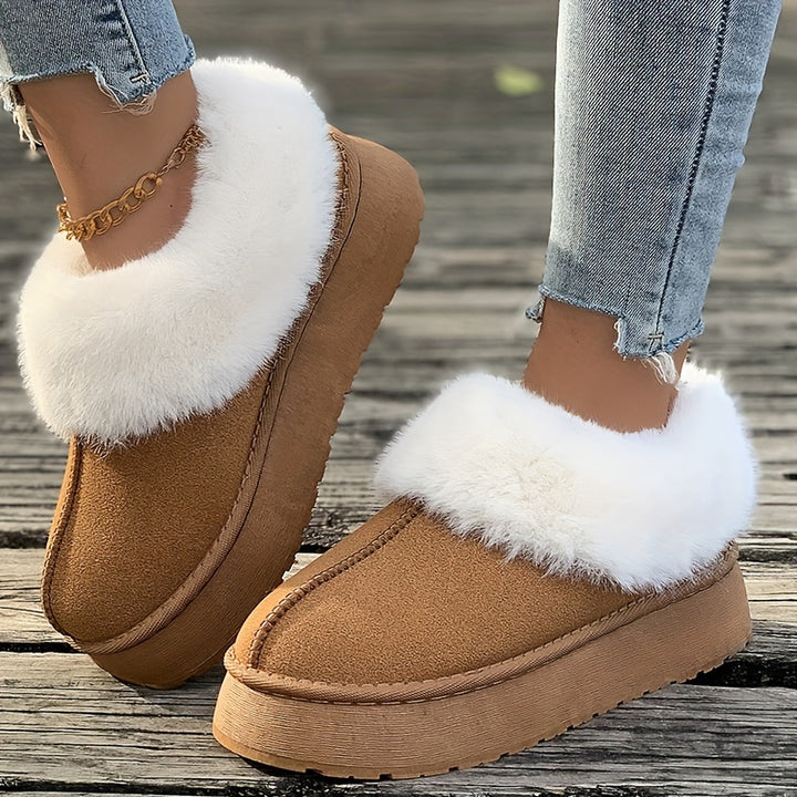 Buty zimowe damskie krótkie z futerkiem