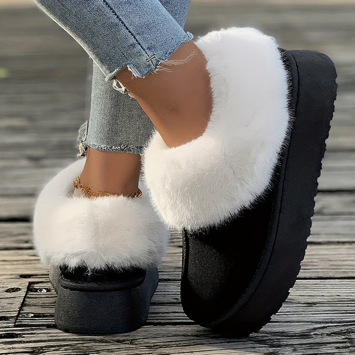 Buty zimowe damskie krótkie z futerkiem