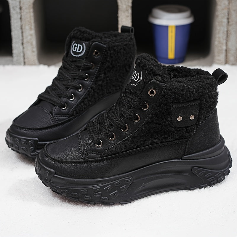 Buty zimowe damskie ocieplane krótkie