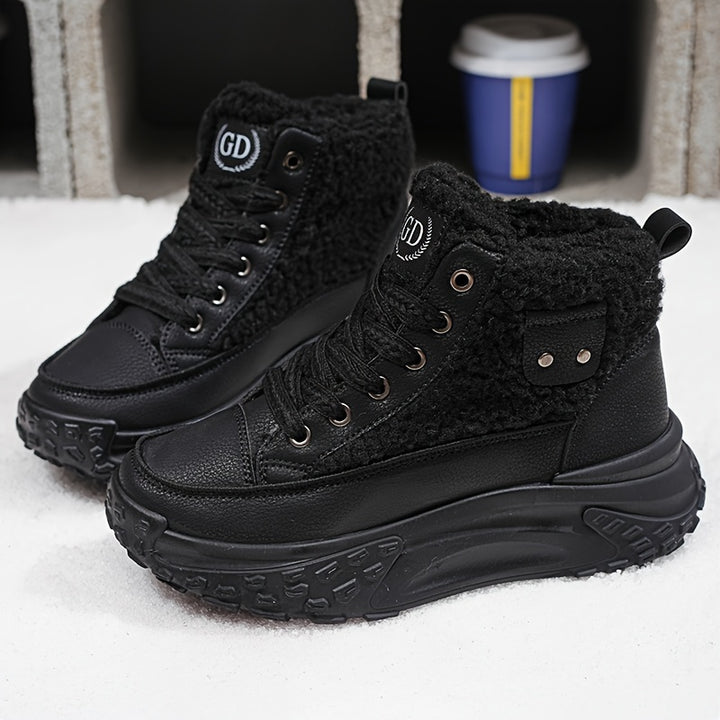 Buty zimowe damskie ocieplane krótkie