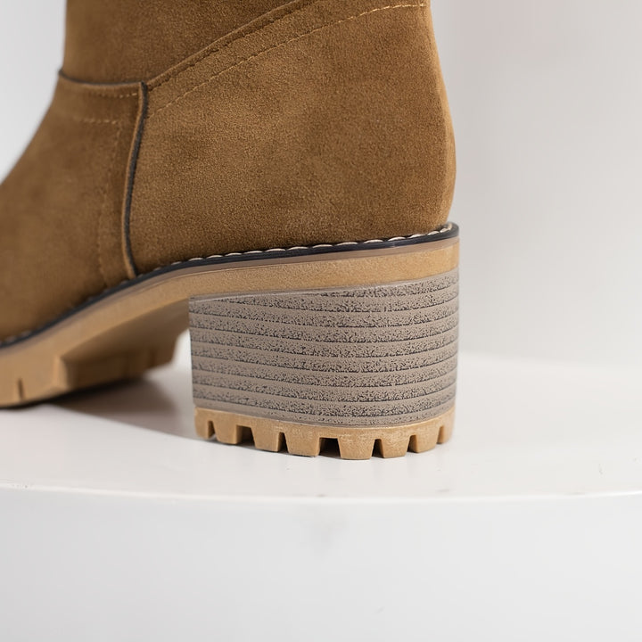 Buty zimowe damskie wsuwane z futerkiem