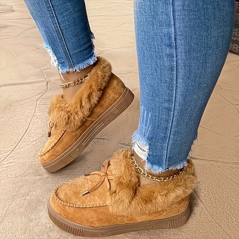 Wsuwane buty zimowe damskie ocieplane