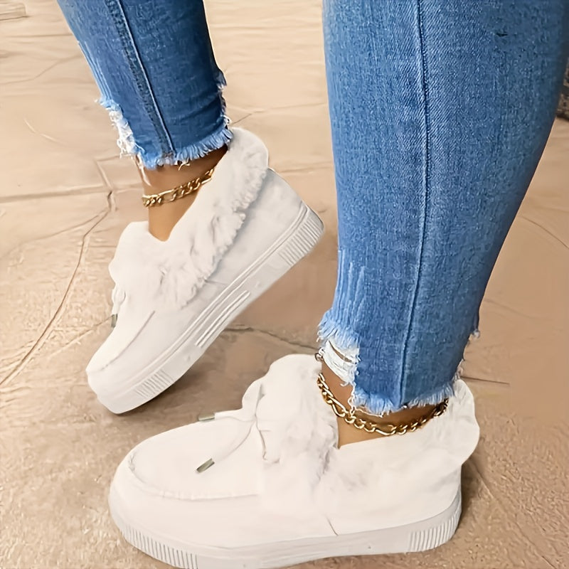 Buty zimowe damskie ocieplane wsuwane