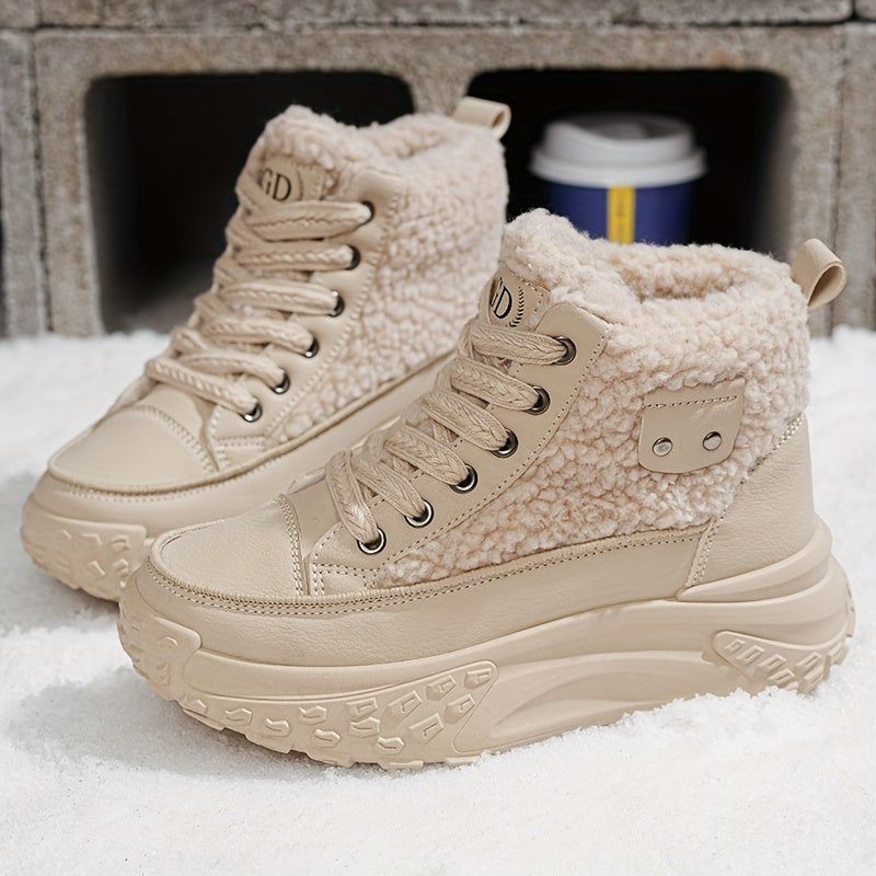 Buty zimowe damskie ocieplane krótkie