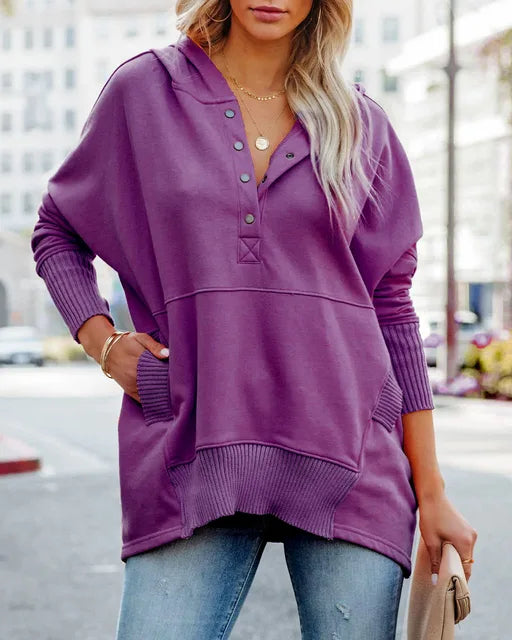 Sweter damski z kapturem