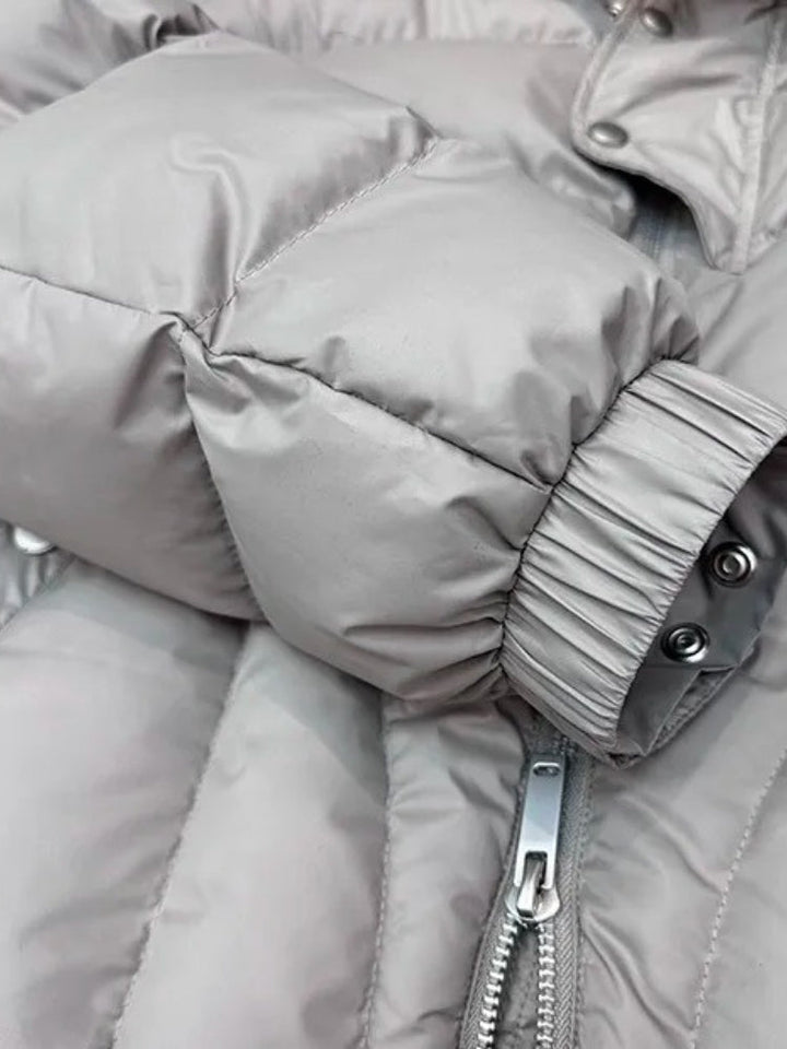 Kurtka zimowa męska | Puchowa kurtka z kapturem