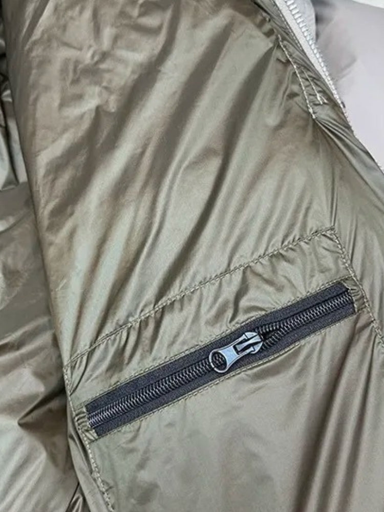 Kurtka zimowa męska | Puchowa kurtka z kapturem