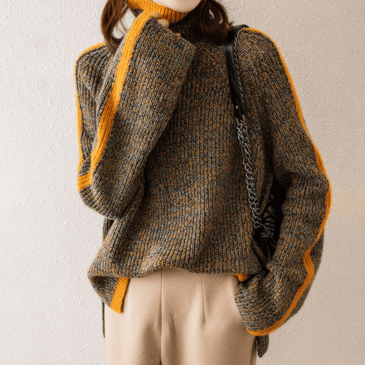 Sweter damski | Dzianinowy golf