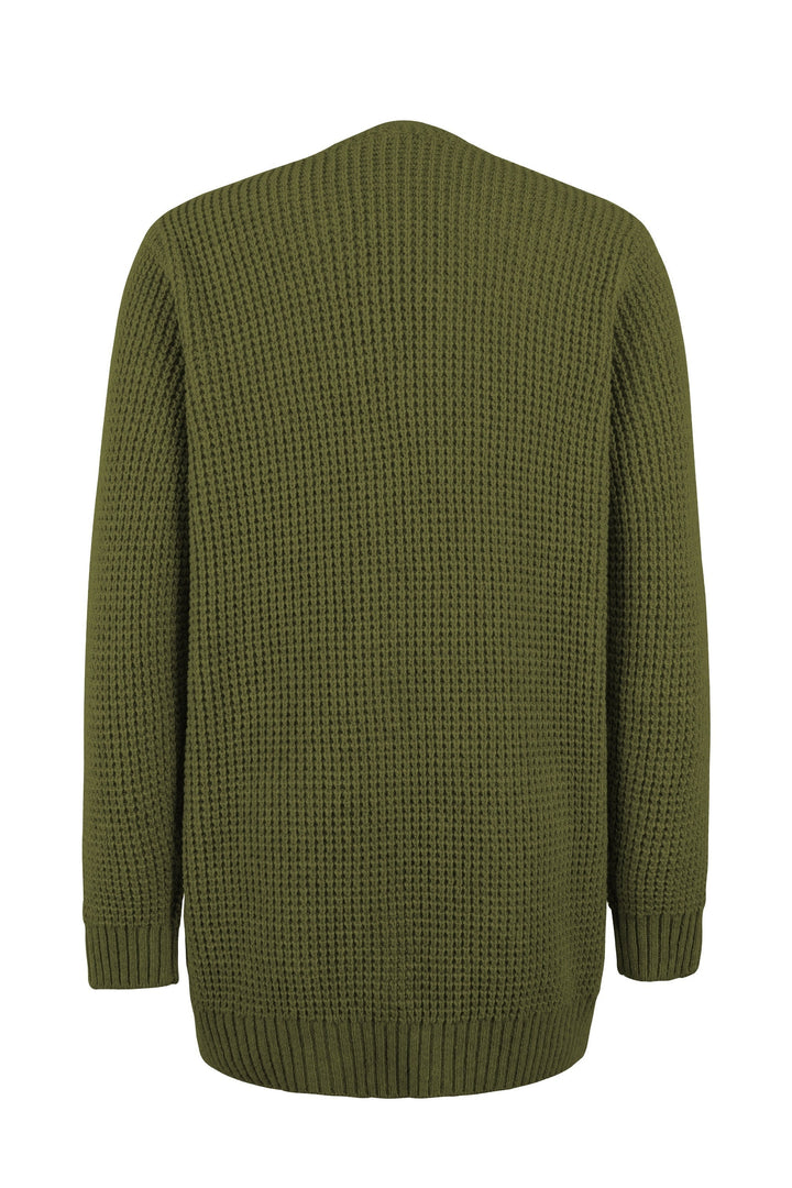 Sweter damski z dzianiny – kardigan damski otwarty z przodu