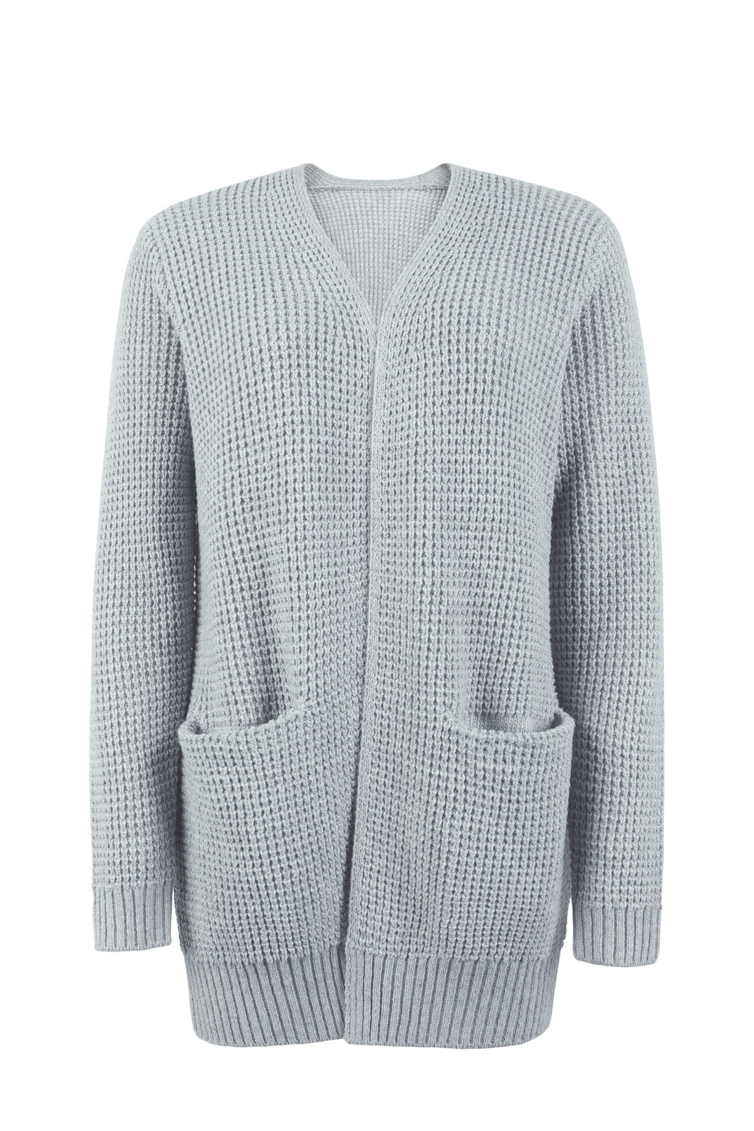 Sweter damski z dzianiny – kardigan damski otwarty z przodu