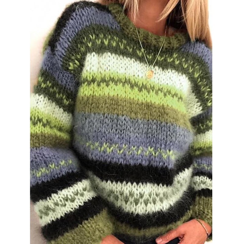 Sweter damski w paski